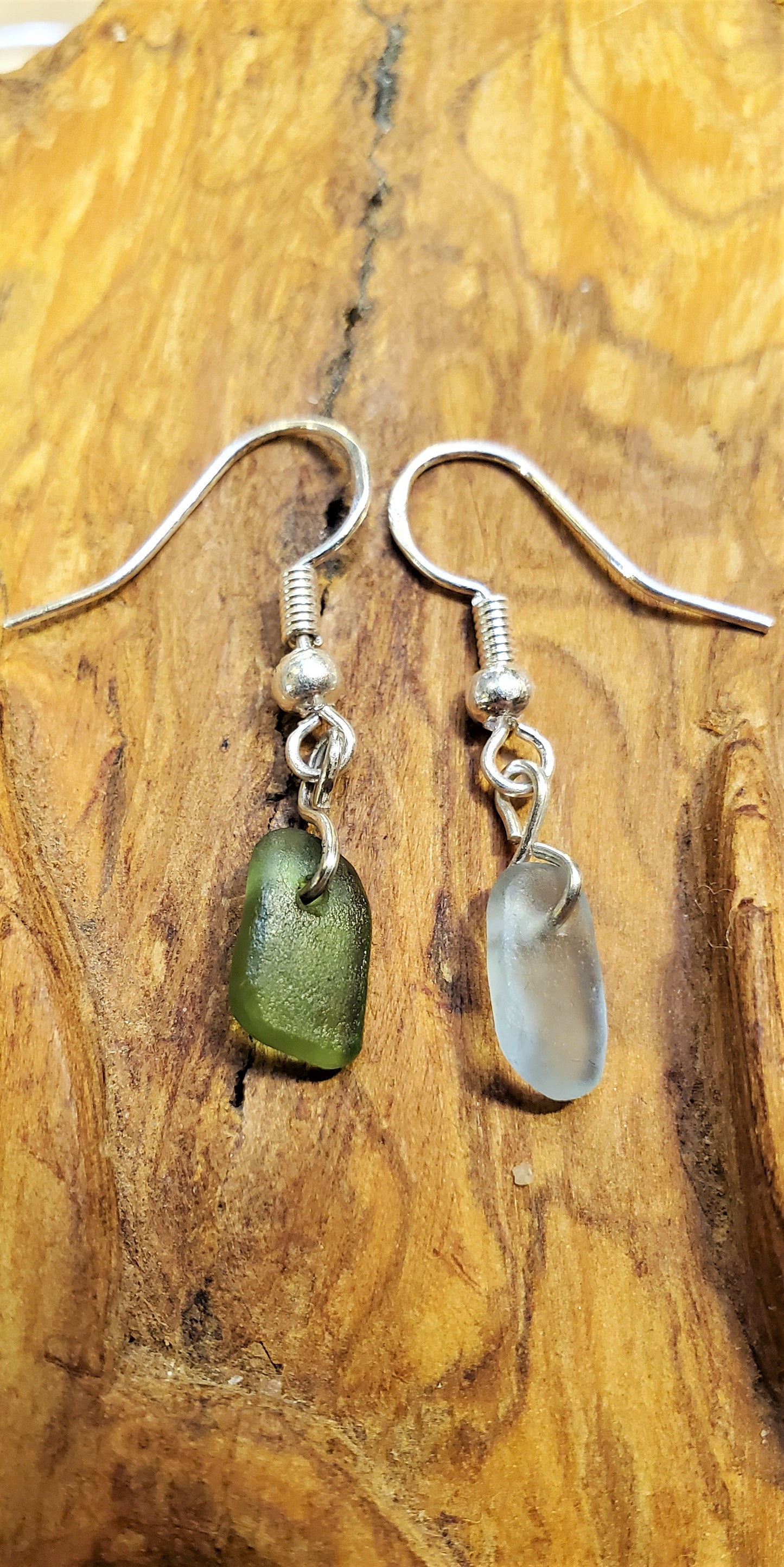 Seaglass Earring(Sky Blue/Green)